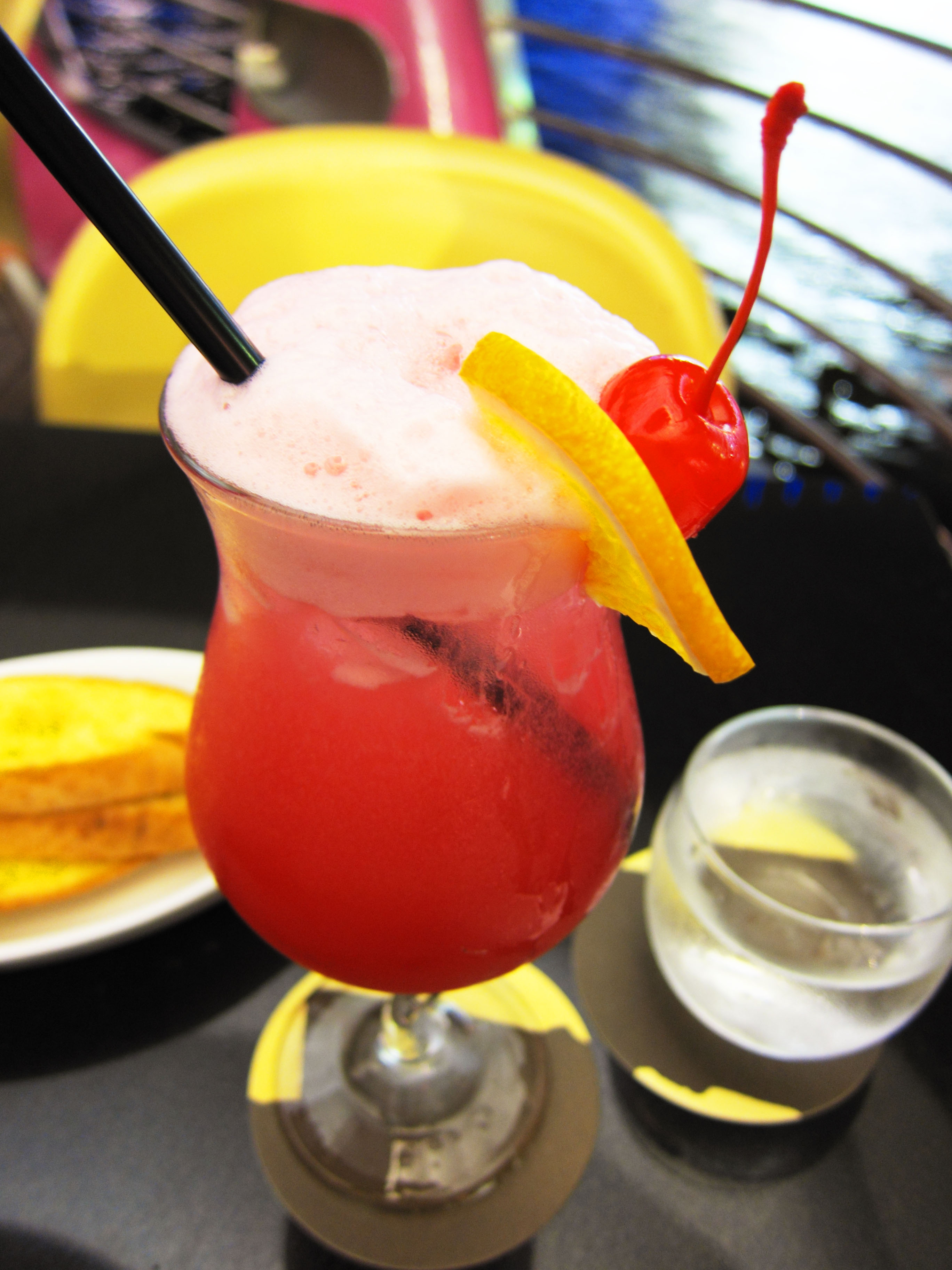 photo,material,free,landscape,picture,stock photo,Creative Commons,A Singapore sling, Cocktail, cherry, Liquor, Pink
