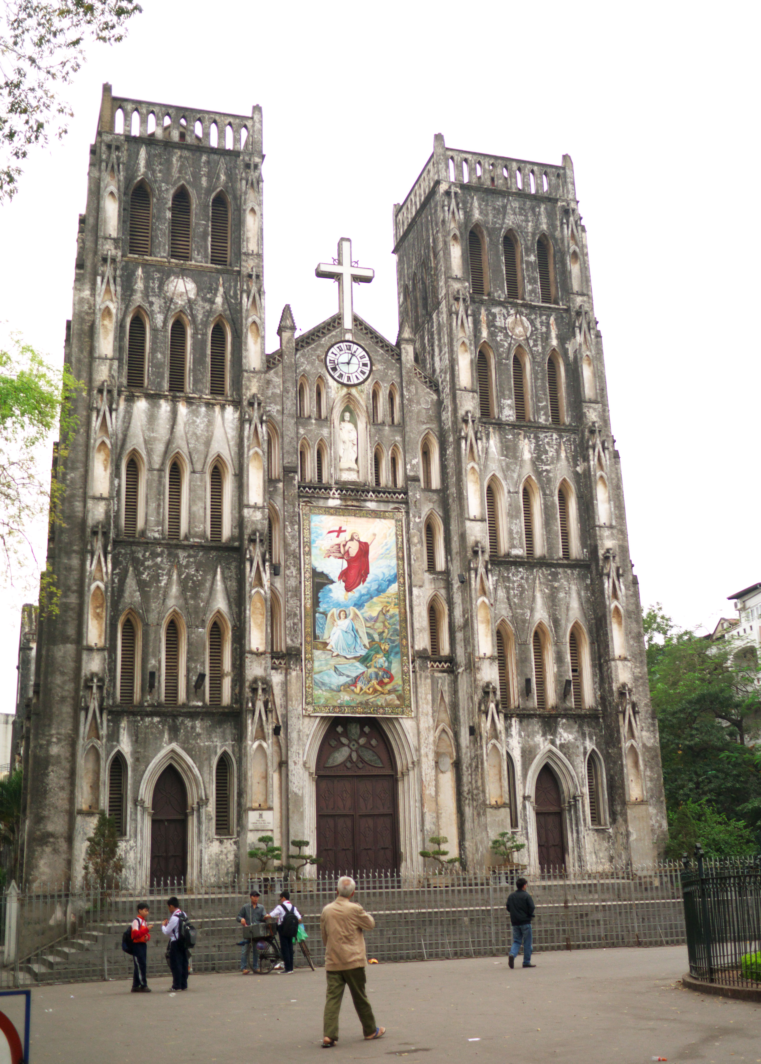 photo,material,free,landscape,picture,stock photo,Creative Commons,Hanoi of a large church, , , , 