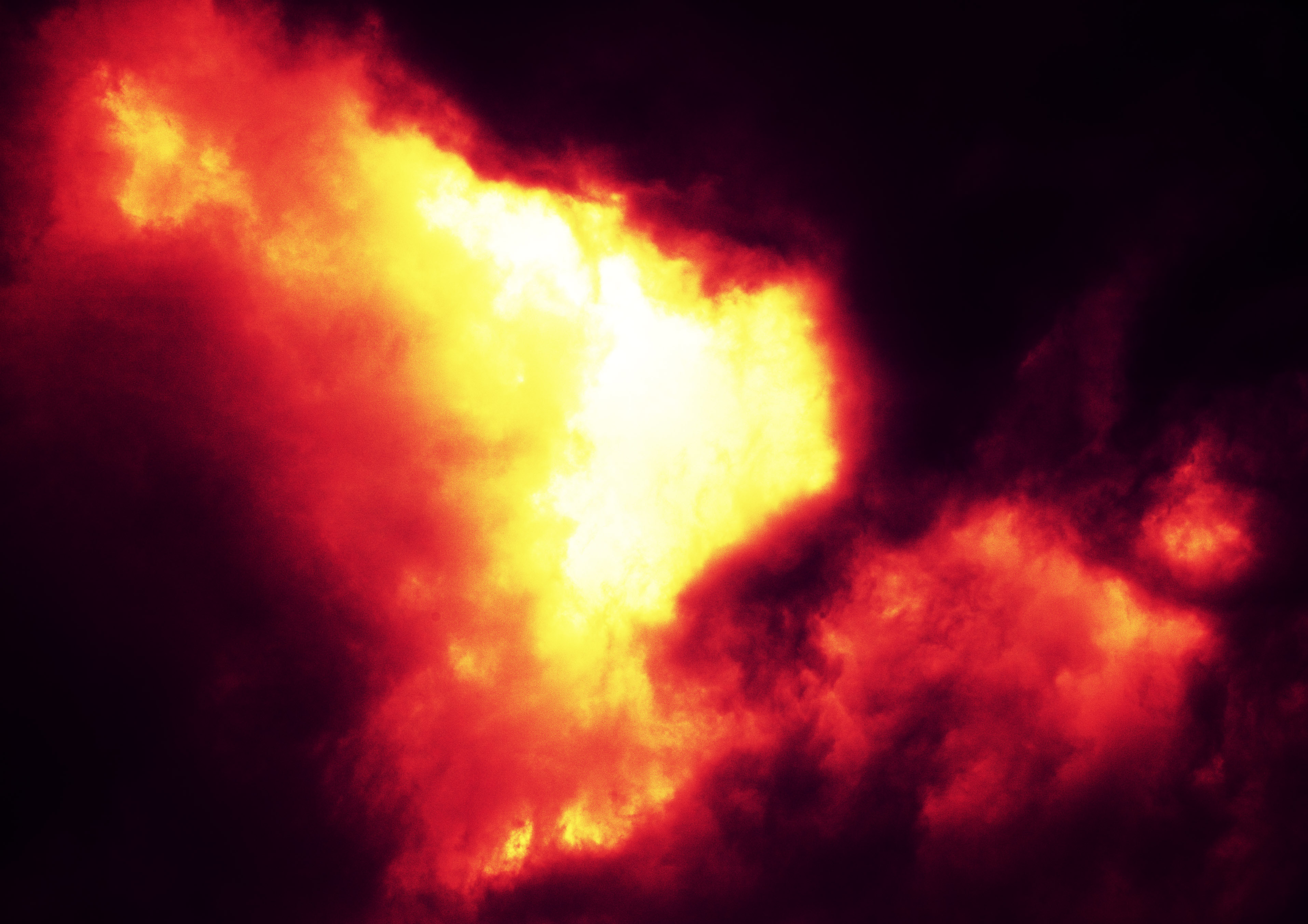 photo,material,free,landscape,picture,stock photo,Creative Commons,The cloud which does explosion destruction by fire, Destruction by fire, cloud, Brightness, Red