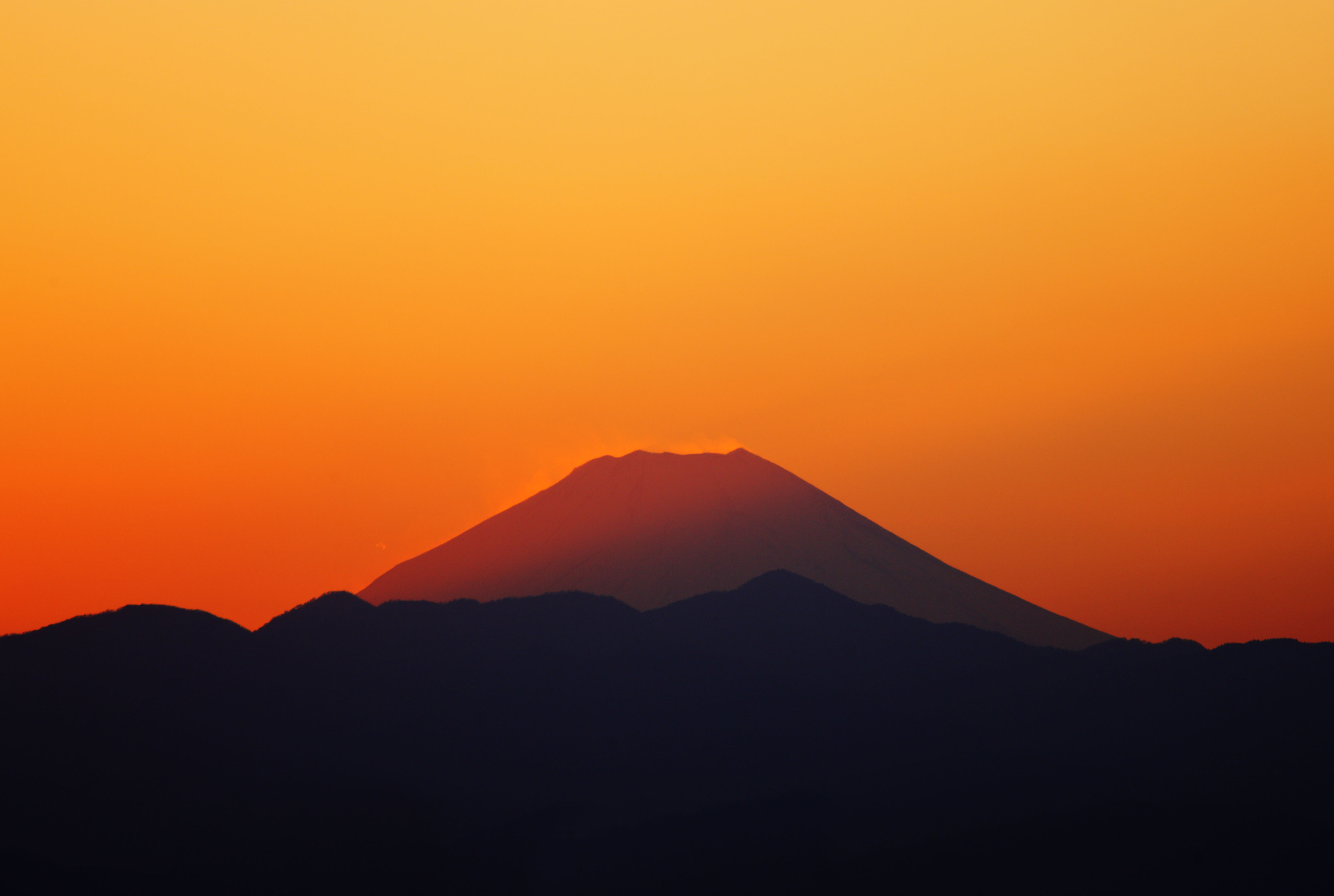 foto,tela,gratis,paisaje,fotografa,idea,Monte. Fuji del anochecer, Monte. Fuji, Edificio, Lnea ligera, Montaa