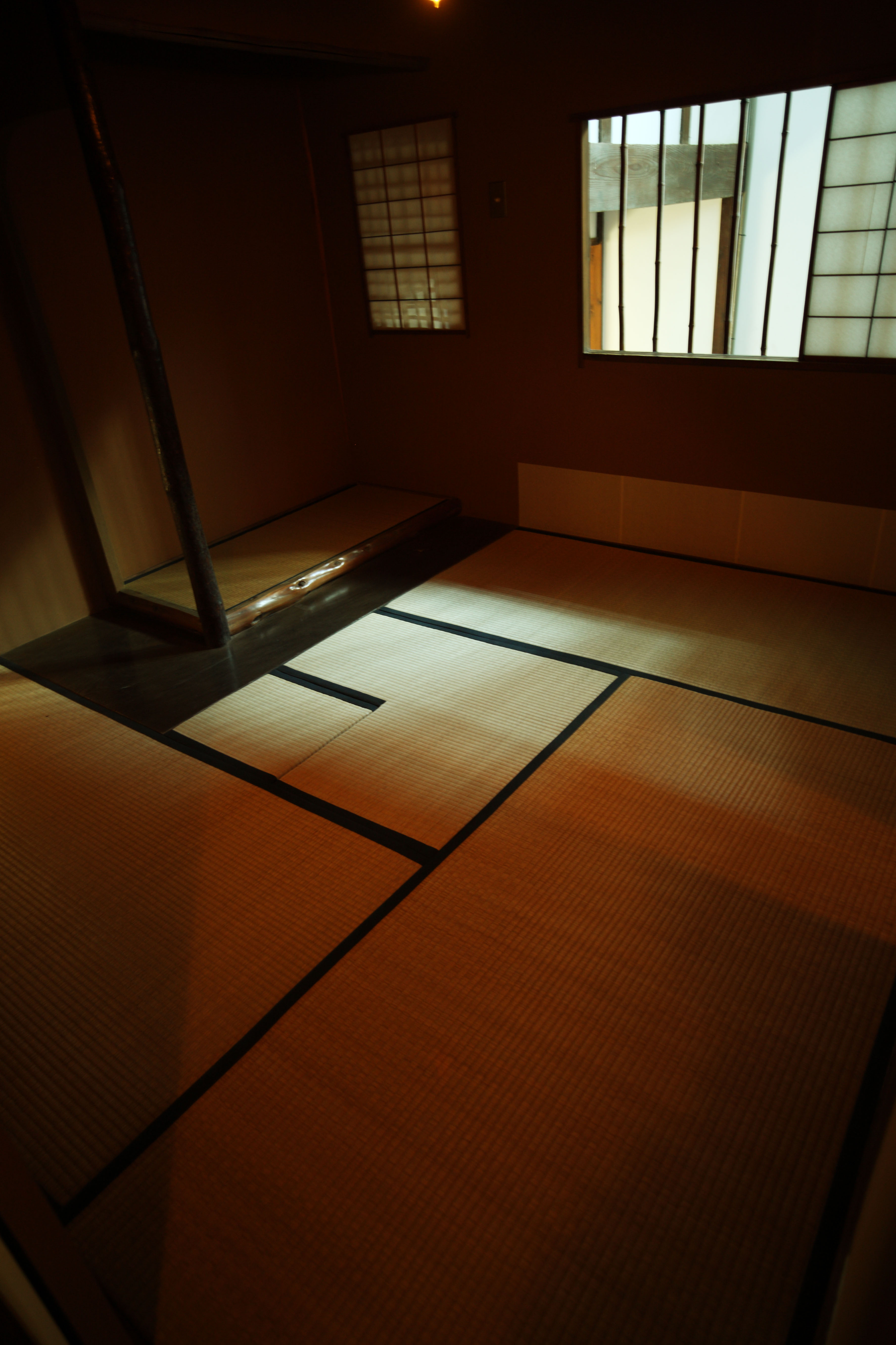 photo,material,free,landscape,picture,stock photo,Creative Commons,A person of Meiji-mura Village Museum east pine house, building of the Meiji, tatami mat, Japanese-style room, tea-ceremony room