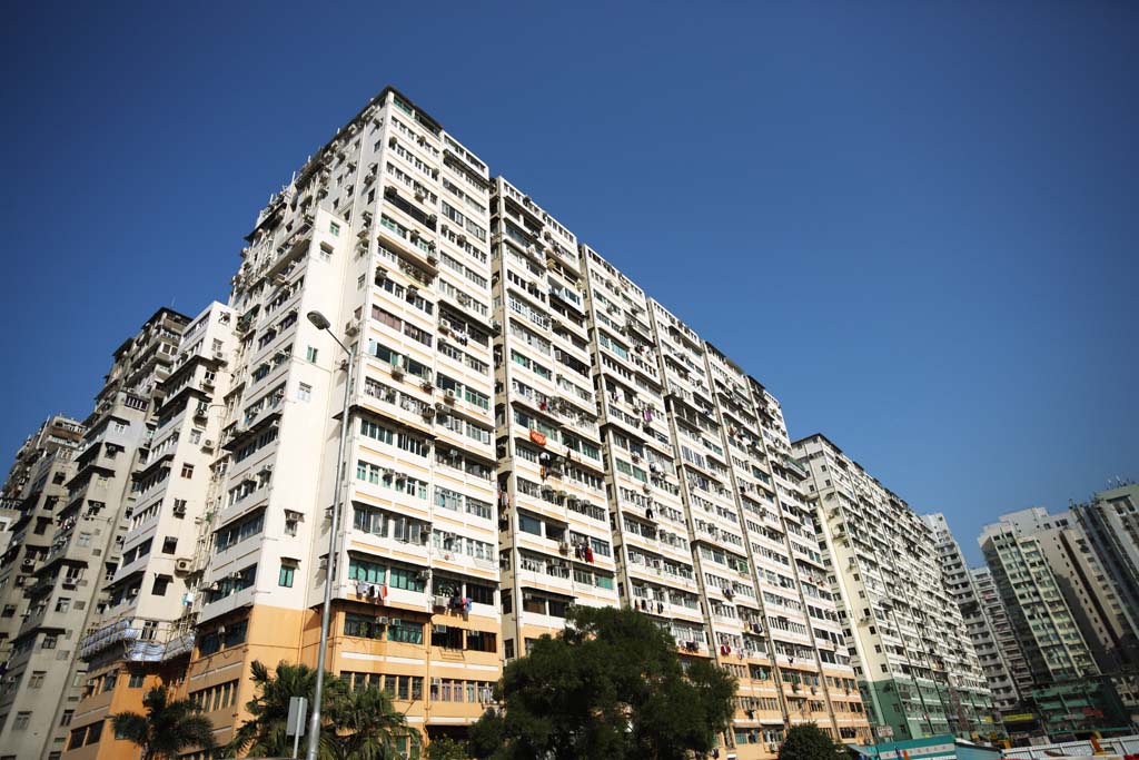 ゆんフリー写真素材集 No 131 高層マンション群 中国 香港