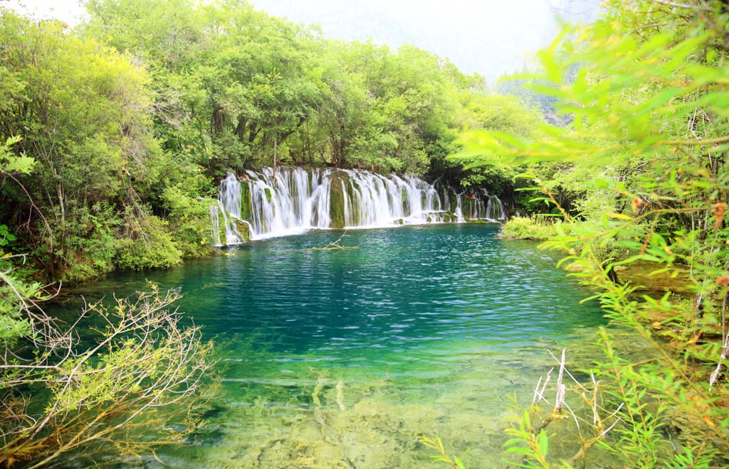 Foto, materiell, befreit, Landschaft, Bild, hat Foto auf Lager,Jiuzhaigou Yatakeumi Wasserfall, , , , 