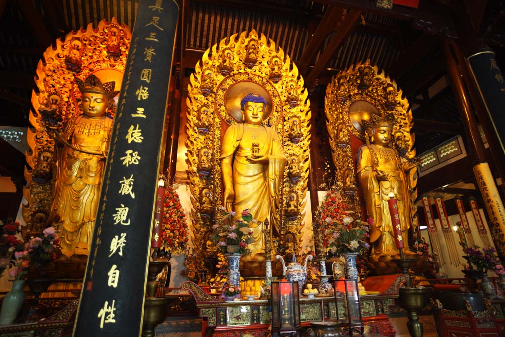 ゆんフリー写真素材集 No 7860 龍華寺 仏像 中国 上海