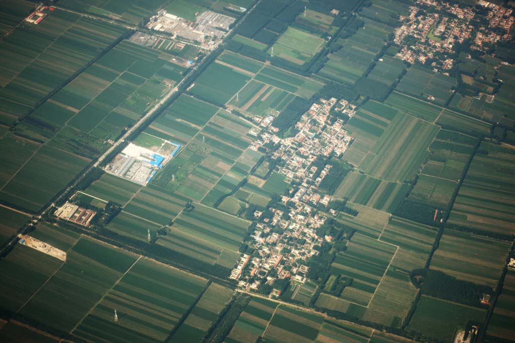 photo,material,free,landscape,picture,stock photo,Creative Commons,The village of the Beijing suburbs, field, village, building, division