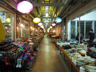 fotografia, material, livra, ajardine, imagine, proveja fotografia,Gyeongju comercializam, loja, Uma arcada, mercado,  noite