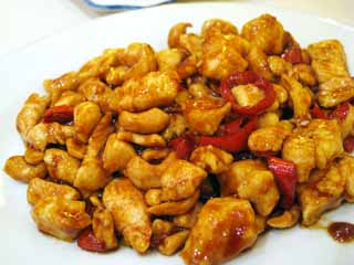 photo,material,free,landscape,picture,stock photo,Creative Commons,It is chicken roasting, cashew nut, Chicken, red pepper, Chinese food