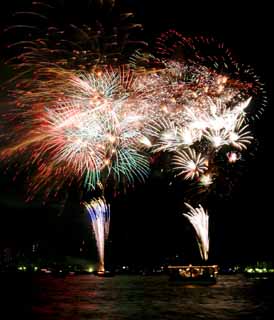 photo,material,free,landscape,picture,stock photo,Creative Commons,Tokyo Bay Great Fireworks, firework, night, launch, one-foot firework ball