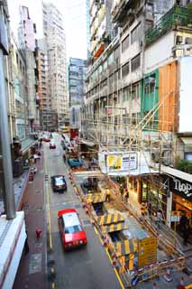 Foto, materieel, vrij, landschap, schilderstuk, bevoorraden foto,Volgens Hong Kong, Boodschappend doend stadsdeel, Signboard, Gebouw, 