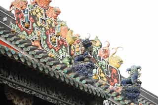 foto,tela,gratis,paisaje,fotografa,idea,Chen templo de clan, Edificio de artes mecnicas confidencial chino, Escultura de ladrillo, Noble del sur, Decoracin