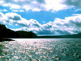 fotografia, material, livra, ajardine, imagine, proveja fotografia,Nuvens em cima de um lago, Shikotsu, lago, cu, nuvens