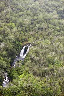 Foto, materieel, vrij, landschap, schilderstuk, bevoorraden foto,Hawaii Eiland waterval, Het woud, Rots, Rivier, Loop