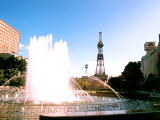 fotografia, materiale, libero il panorama, dipinga, fotografia di scorta,Odori parcheggia in Sapporo, Odori parcheggia, Sapporo, fontana, 