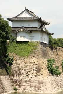 Foto, materieel, vrij, landschap, schilderstuk, bevoorraden foto,Osaka Castle Rokuban schokdempertoren, , , , 