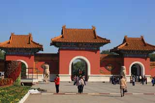 Foto, materiell, befreit, Landschaft, Bild, hat Foto auf Lager,Zhao Mausoleum (Qing) Kitaryou Parkeingang, , , , 