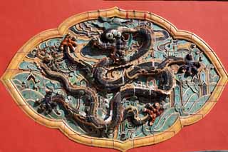 Foto, materiell, befreit, Landschaft, Bild, hat Foto auf Lager,Zhao Mausoleum (Qing) Wand der Dekoration, , , , 