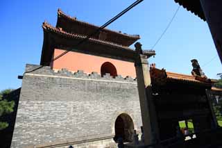 Foto, materiell, befreit, Landschaft, Bild, hat Foto auf Lager,Zhao Mausoleum (Qing) Lou Ming, , , , 