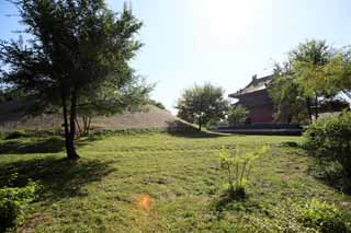 Foto, materiell, befreit, Landschaft, Bild, hat Foto auf Lager,Zhao Mausoleum (Qing) Boseong, , , , 
