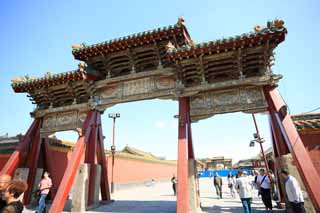 Foto, materieel, vrij, landschap, schilderstuk, bevoorraden foto,Shenyang Imperial Palace militaire heldendaden boog, , , , 