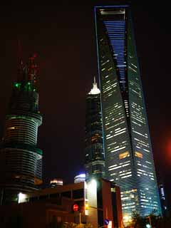 Foto, materiell, befreit, Landschaft, Bild, hat Foto auf Lager,Wolkenkratzer in Shanghai, , , , 