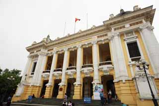 Foto, materieel, vrij, landschap, schilderstuk, bevoorraden foto,Hanoi Municipal Theater, , , , 