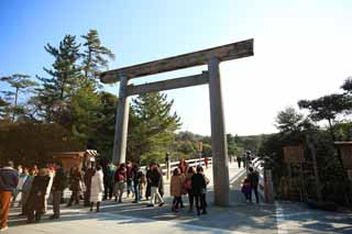 photo, la matire, libre, amnage, dcrivez, photo de la rserve,Le sanctuaire intrieur de Ise torii, , , , 