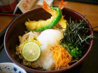 foto,tela,gratis,paisaje,fotografa,idea,Fro fideos udon con tempura de verduras, , , , 
