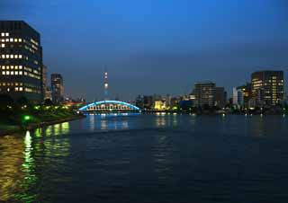 Foto, materiell, befreit, Landschaft, Bild, hat Foto auf Lager,Die Sumida River, , , , 