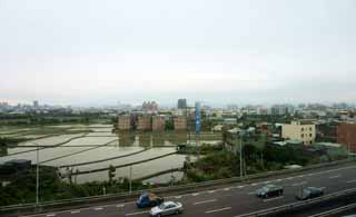fotografia, material, livra, ajardine, imagine, proveja fotografia,Campo de arroz inundado de Taiwan, , , , 