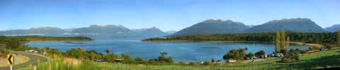 Foto, materieel, vrij, landschap, schilderstuk, bevoorraden foto,Lake Te Anau, , , , 