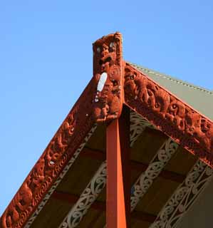 Foto, materieel, vrij, landschap, schilderstuk, bevoorraden foto,De Maori architectuur, , , , 