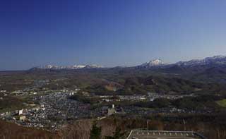 Foto, materiell, befreit, Landschaft, Bild, hat Foto auf Lager,Mt. Eniwa, Hokkaido, Sternwarte, Mt. Eniwa, blauer Himmel