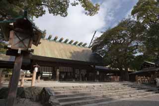 Foto, materieel, vrij, landschap, schilderstuk, bevoorraden foto,Atsuta-jingu Heiligdom, Shinto heiligdom, Gebed, Shinto, Godsdienst