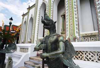foto,tela,gratis,paisaje,fotografa,idea,Una tutor deidad tailandesa, Gold, Buddha, Templo del buda de esmeralda, Turismo
