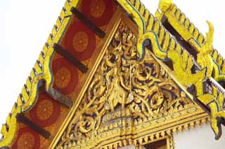 Foto, materieel, vrij, landschap, schilderstuk, bevoorraden foto,Decoratie van Pramaha Montien, Goud, Boeddha, De koninklijke paleis, Bezoekende touristenplaats