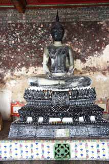 fotografia, material, livra, ajardine, imagine, proveja fotografia,Uma imagem de Wat Suthat, templo, Imagem budista, corredor, Bangkok