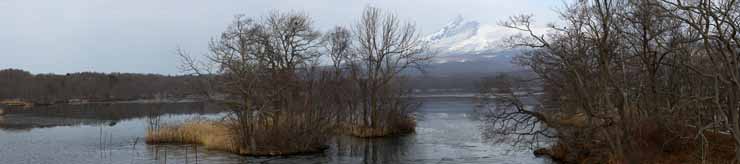 photo, la matire, libre, amnage, dcrivez, photo de la rserve,Onumakoen hivernent scne, , lac, Lac Onuma, ciel bleu
