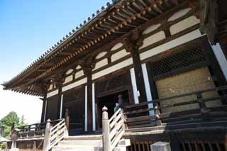 fotografia, materiale, libero il panorama, dipinga, fotografia di scorta,Sangatsu-faccia Hall, Immagine buddista, edificio di legno, Grondaia, tetto