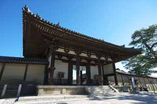 foto,tela,gratis,paisaje,fotografa,idea,Temple Namdaemun de Horyu - ji, Buddhism, Namdaemun, Techo, Azulejo