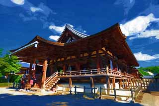 illust, , , , , ,  ,  , ., Horyu-ji    , , ,  Storeyed Pagoda,  