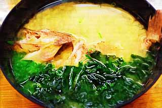 illust, , , , , ,  ,  , .,miso  ,  , Miso soup, Seaweed, rockfish