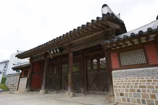 photo,material,free,landscape,picture,stock photo,Creative Commons,It is Mikado outside sinter Yasushi, I am superabundant, Hwaseong Fortress, wooden building, world heritage