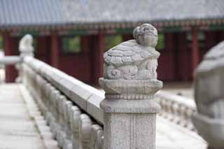 photo,material,free,landscape,picture,stock photo,Creative Commons,A stone statue of Kunjongjon, stone statue, mouse, mouse, sculpture
