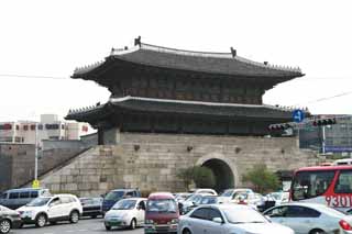 fotografia, materiale, libero il panorama, dipinga, fotografia di scorta,Dongdaemun, Area di Jongno, Heunginjimun, Mercato di cancello di Universit di Tokio, Dongdaemun-sijang