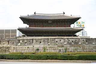 fotografia, materiale, libero il panorama, dipinga, fotografia di scorta,Dongdaemun, Jongnoarea, Heunginjimun, Mercato di cancello di Universit di Tokio, Dongdaemun-sijang