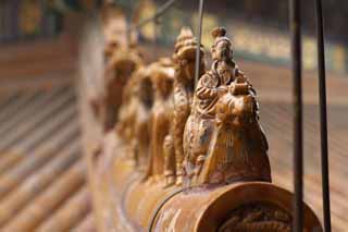 photo,material,free,landscape,picture,stock photo,Creative Commons,Summer Palace travel-animals, Roof, Tile, Sennin, Legend