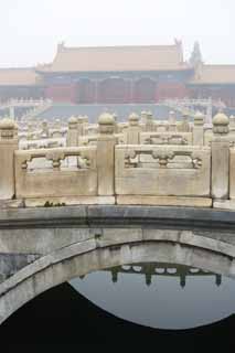 photo,material,free,landscape,picture,stock photo,Creative Commons,Forbidden City Mizuhashi Kon, River Water, Arch Bridge, Ishibashi, Long