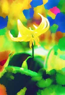 illustration,material,free,landscape,picture,painting,color pencil,crayon,drawing,KIBANAKATAKURI, Spring Flowers, Petal, Yellow, 
