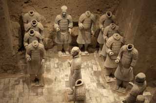 photo,material,free,landscape,picture,stock photo,Creative Commons,Terracotta Warriors in Pit No.3, Terra Cotta Warriors, Ancient people, Tomb, World Heritage