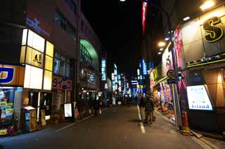 Foto, materiell, befreit, Landschaft, Bild, hat Foto auf Lager,Shinjuku bei Nacht, Pachinko, Gasse, Zeichen, Neon